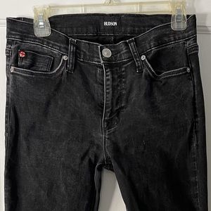 Hudson Super Skinny “Natalie” black denim jeans